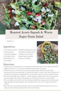 Roasted Acorn Squash & Warm Super Grain Salad